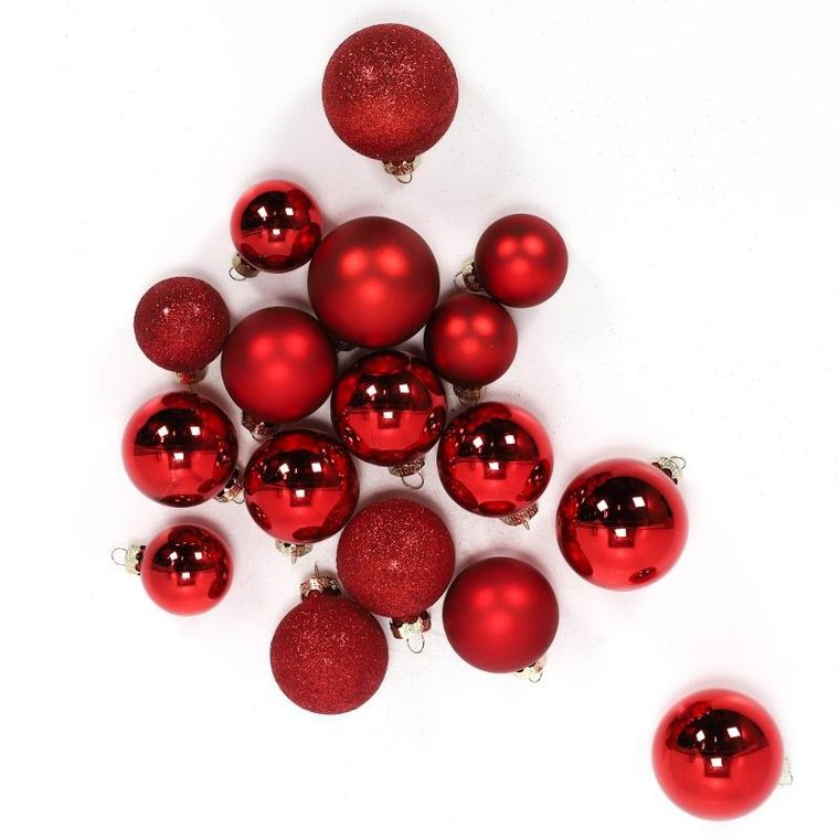 Home Styling Collection, zestaw bombek świątecznych, różne rozmiary, 70 szt.