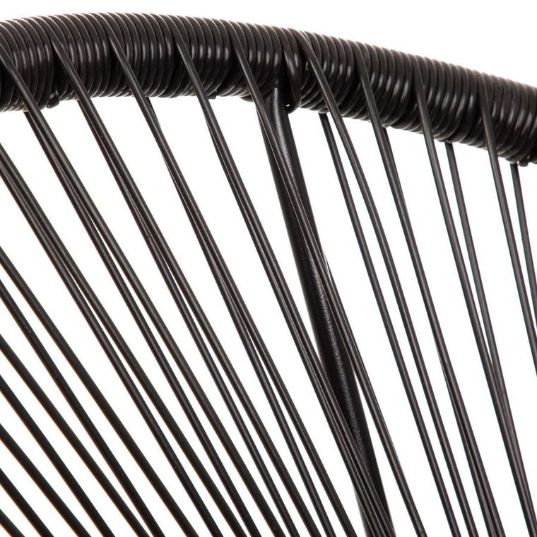 Homla, Acapulco Fiesta, fotel, czarny, 70-73-80 cm