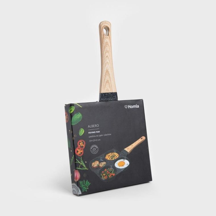 Homla, Albero, patelnia do jajek i placków, 19-19-2 cm