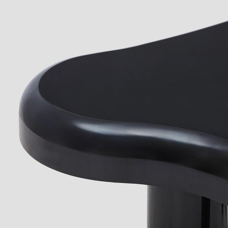 Homla, Alto, stolik kawowy, lakierowany, czarny, 100-60-45 cm