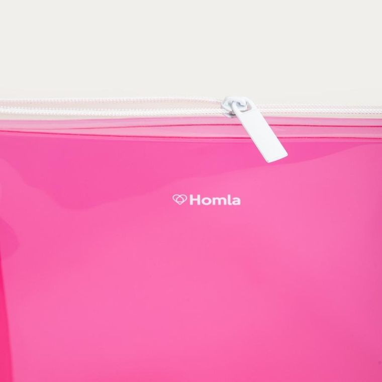 Homla, Amara, kosmetyczka, fuksjowa, 16-20,5 cm