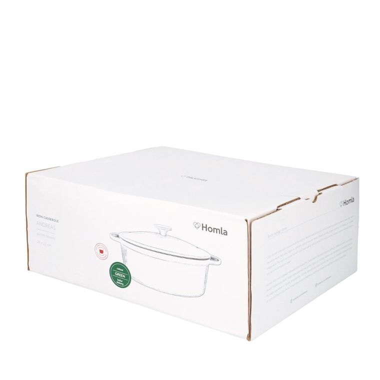 Homla, Andreas, garnek, żeliwny zielony, 3,5 l