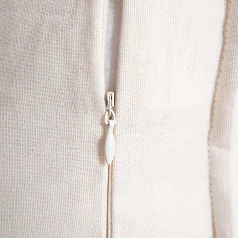 Homla, Anisha, poszewka, ecru z ozdobnym pikowaniem, 45-45 cm