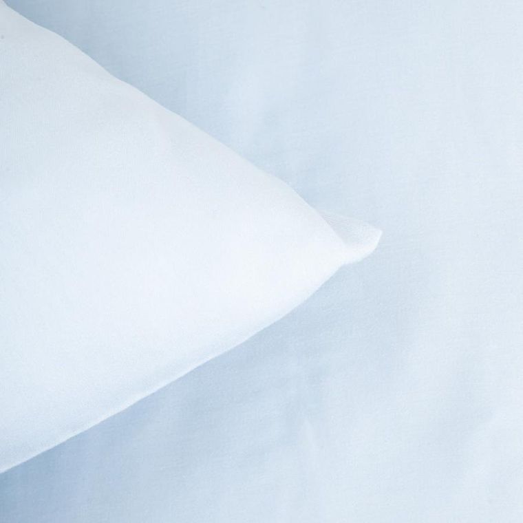 Homla, Avelia, pościel, satynowa z domieszką wiskozy niebieska, 220-200