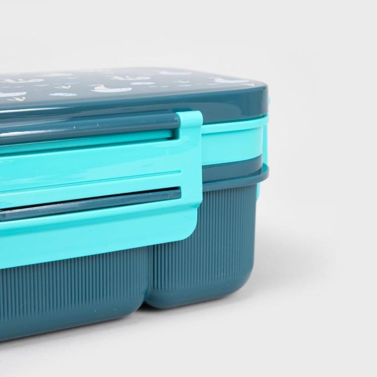 Homla, B2 Cairo, zestaw lunchbox, granatowy z kubkiem, 1,8l