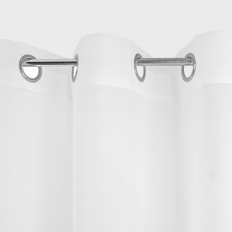 Homla, B2 Essentials Swiss Voal Rings, firanka, biała swiss woal na kółkach, 160-300 cm