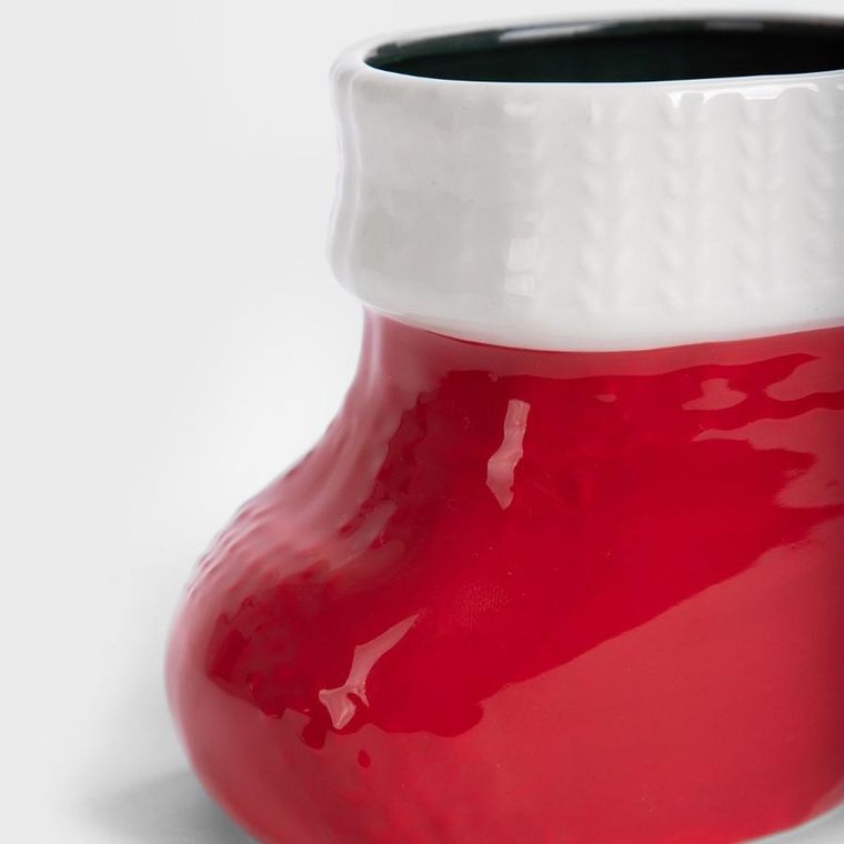 Homla, Bargos, kubek, skarpeta świąteczna czerwona, 0,45l