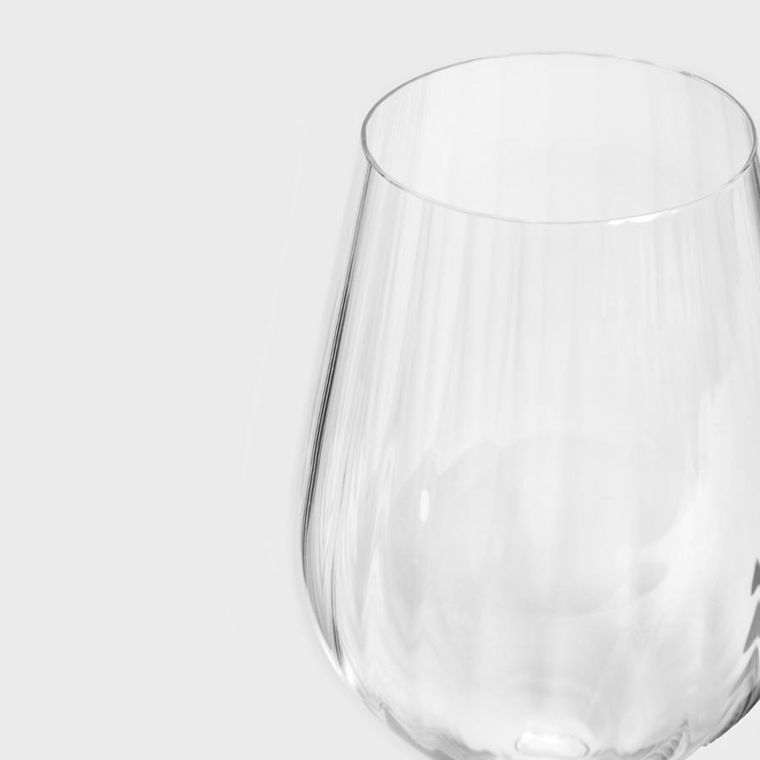 Homla, Brilliant Bliss, zestaw kieliszków, do wina ryflowanych 4 szt., 0,5 l