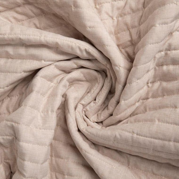 Homla, Bristles, narzuta, w pikowane pasy beżowa, 200-220 cm, 715709