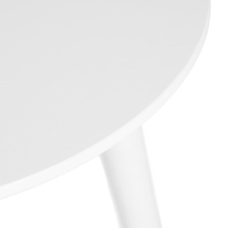 Homla, Cast, stolik kawowy, biały, 40-40-40 cm