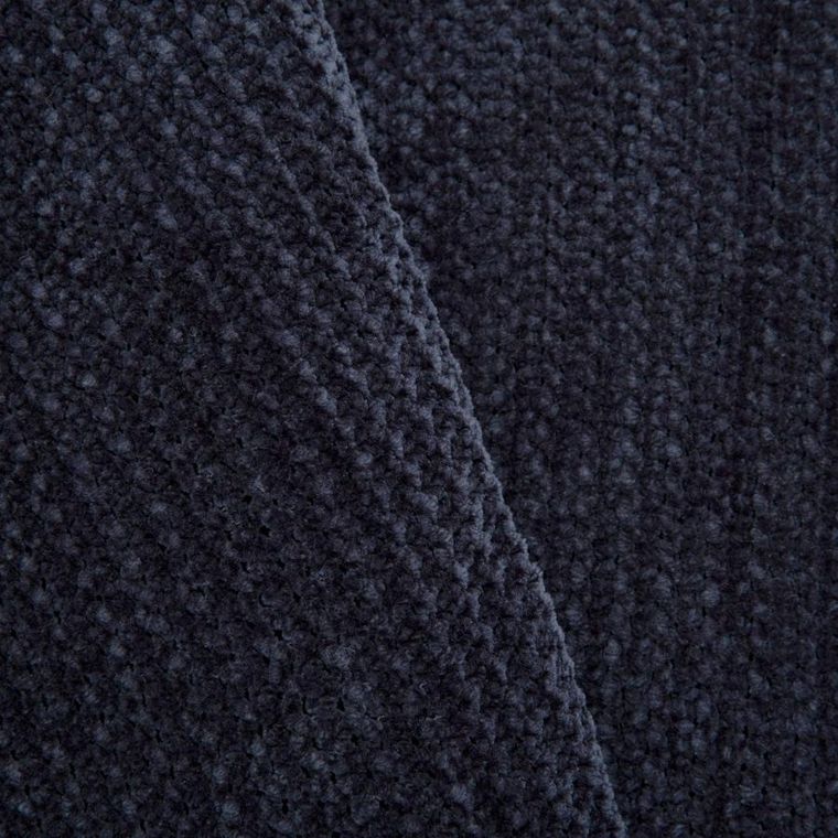 Homla, Chenille, koc, szenilowy granatowy, 130-170 cm