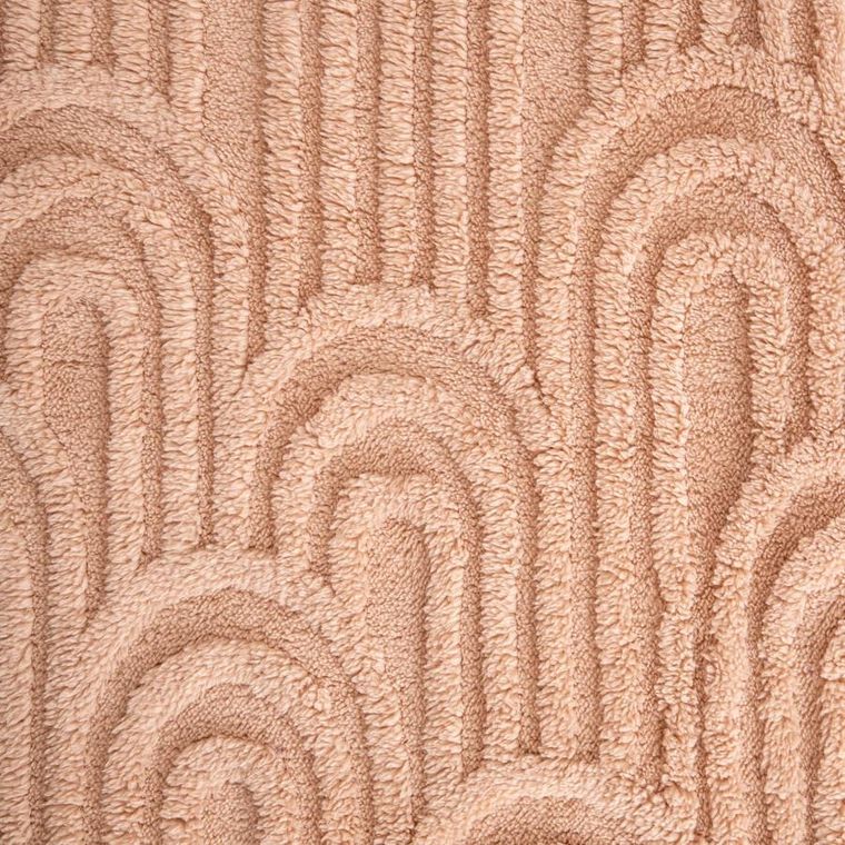 Homla, Darin, koc, miękki beżowy ze strukturalnym wzorem, 150-200 cm