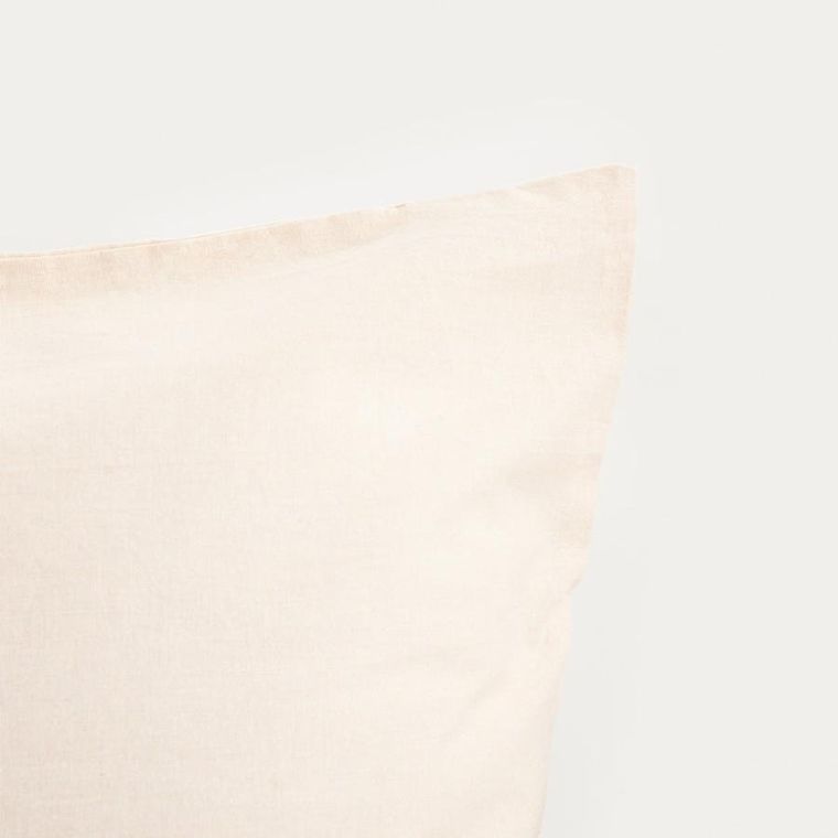 Homla, Delia, pościel, z pranej bawełny beżowa z przeszyciami, 160-200 cm