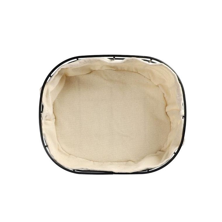 Homla, Duncan, koszyk, bawełniany, czarny, 25-20 cm