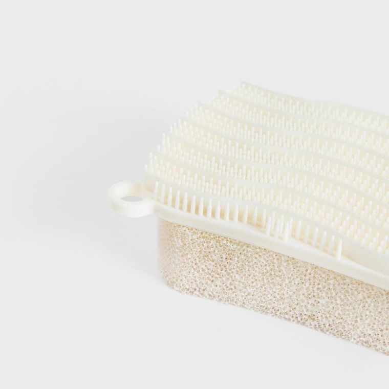 Homla, Easy Clean, Gąbka silikonowa dwustronna śmietankowa, 13-6,5 cm, 723926