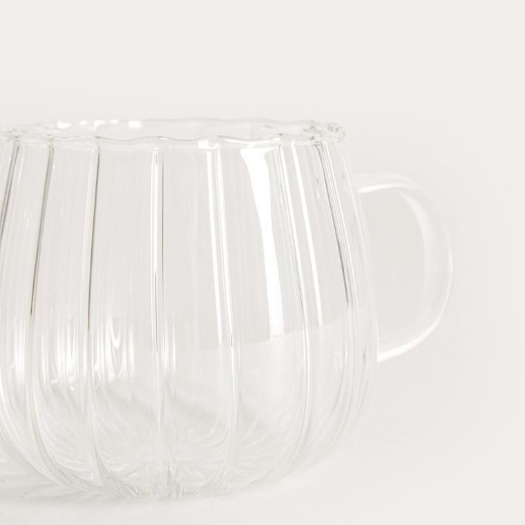 Homla, Edes, szklanka ryflowana z uchem, 0,35l