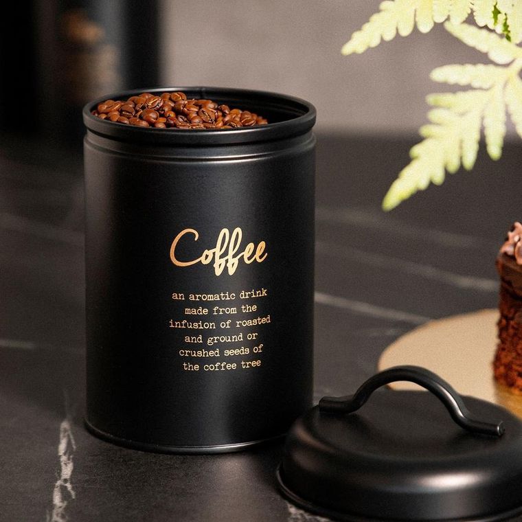 Homla, Escille, pojemnik na kawę czarny, 14-10 cm