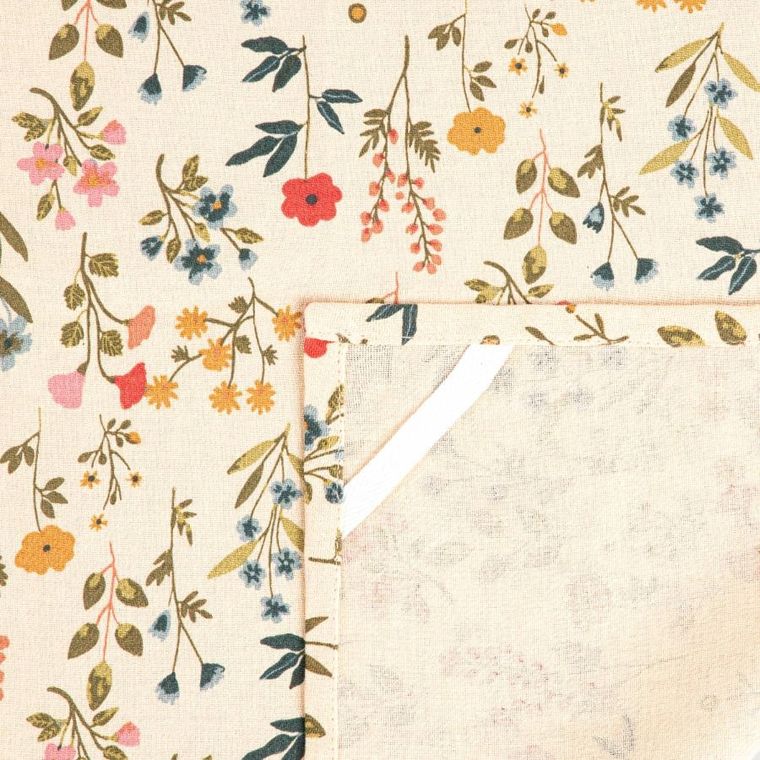 Homla, Farin, zestaw ścierek kuchennych w kwiatki + waffel, 45-65 cm, 2 szt.