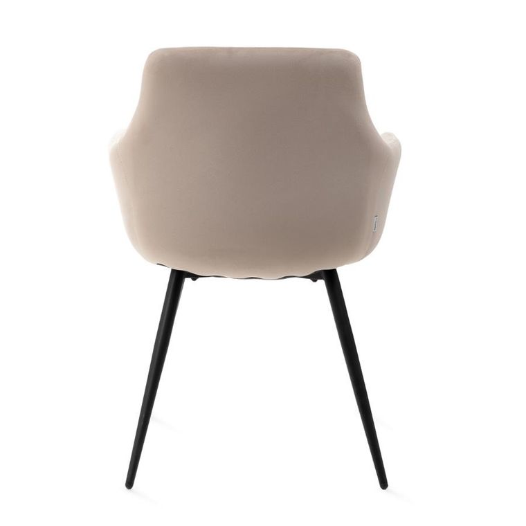 Homla, Fellice, krzesło, welurowe beżowe, 56-61-86 cm