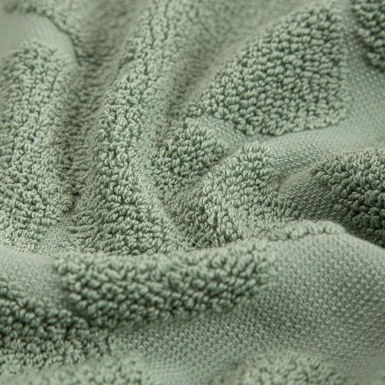 Homla, Flores, ręcznik, pistacjowy żakardowy, 100-150 cm