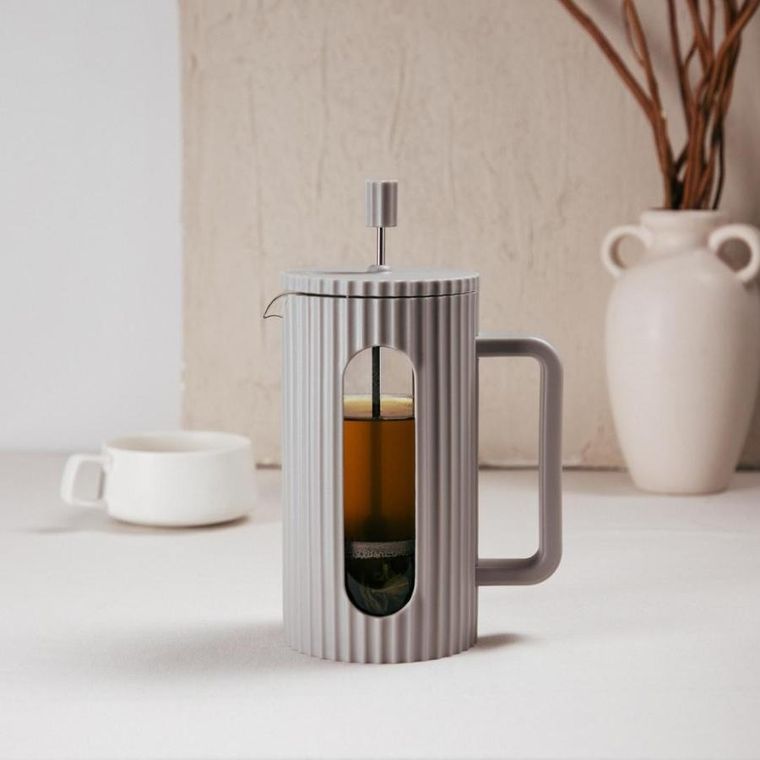 Homla, Genua, zaparzacz, ryflowany szary, 1l