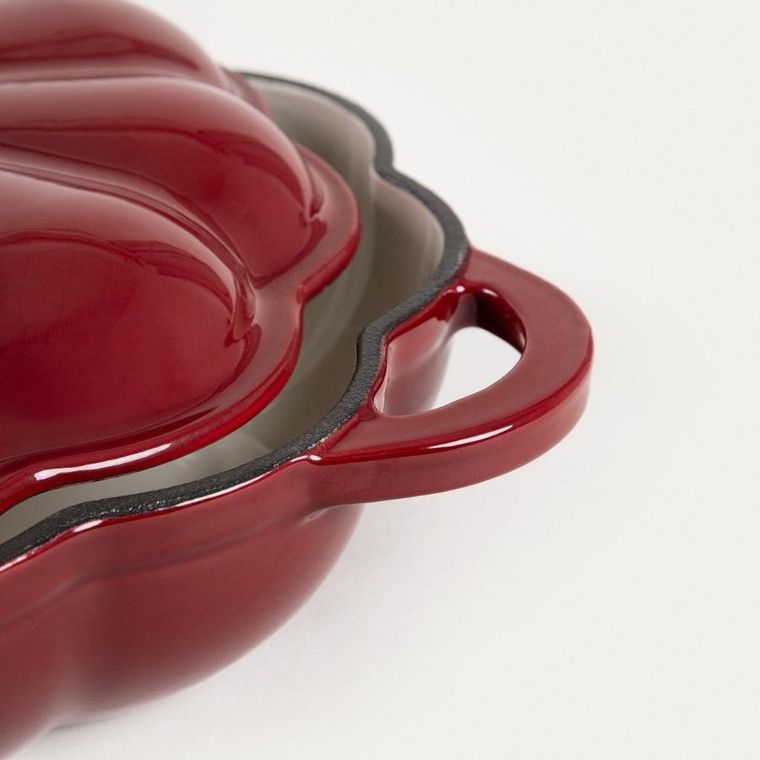 Homla, Ghost Town, garnek, żeliwny bordowy w kształcie dyni, 1,5l