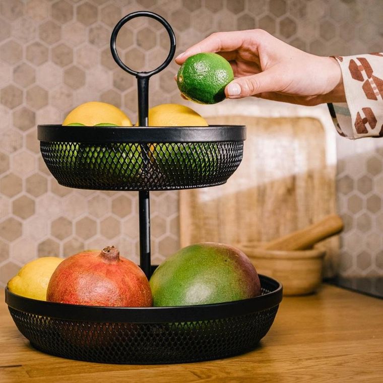 Homla, Gridio, Koszyk dwupiętrowy okrągły 31-26 cm