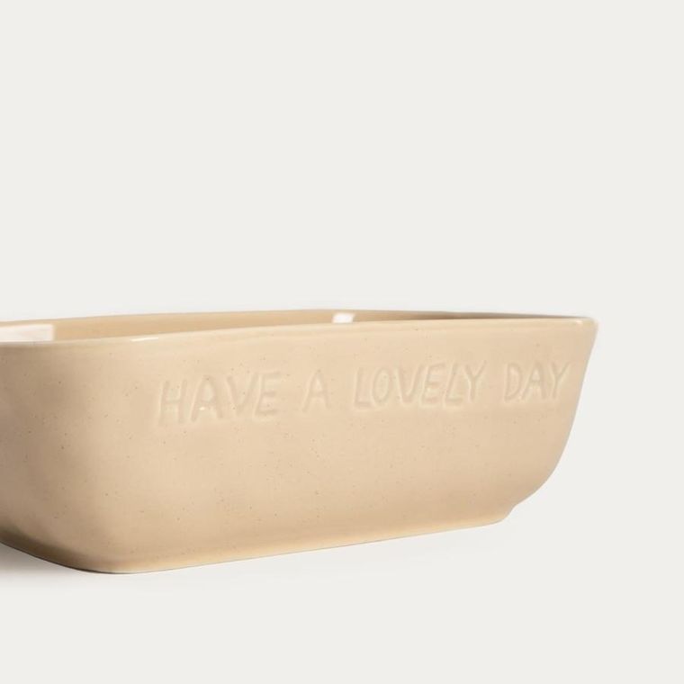 Homla, Isernia, naczynie do zapiekania, beżowe, 24-14 cm