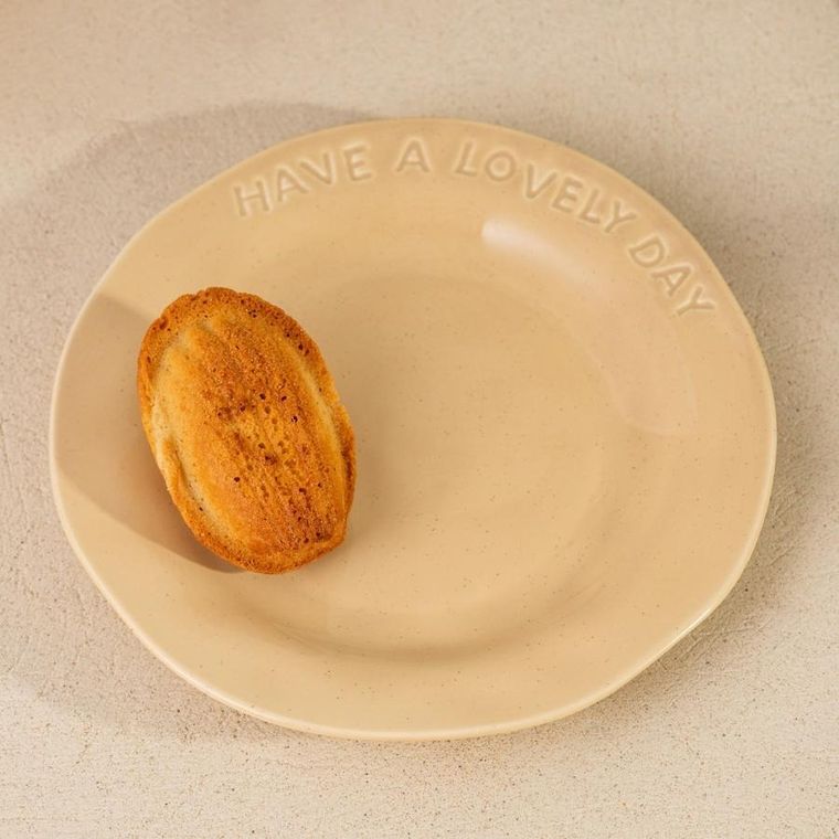 Homla, Isernia, talerz, beżowy, 20 cm