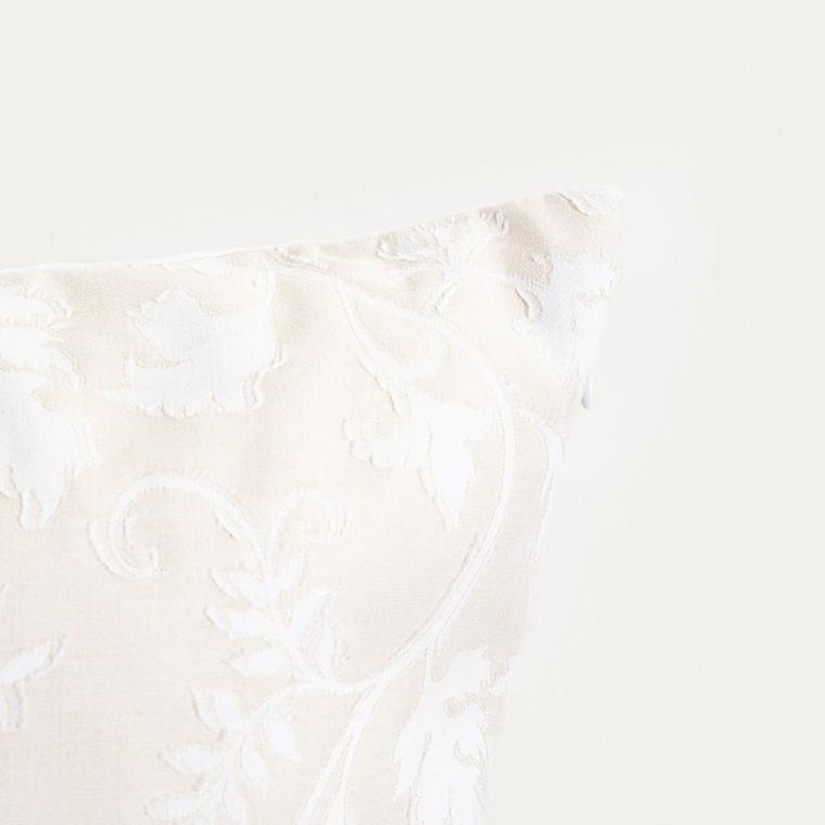 Homla, Jakad, pościel, bawełniana żakardowa beżowa, 200-220 cm