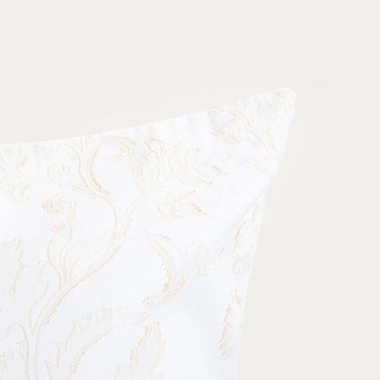 Homla, Jakad, pościel, bawełniana żakardowa biało-beżowa, 160-200 cm