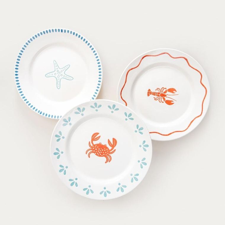 Homla, Kaoma, talerz, deserowy z homarem, 21 cm