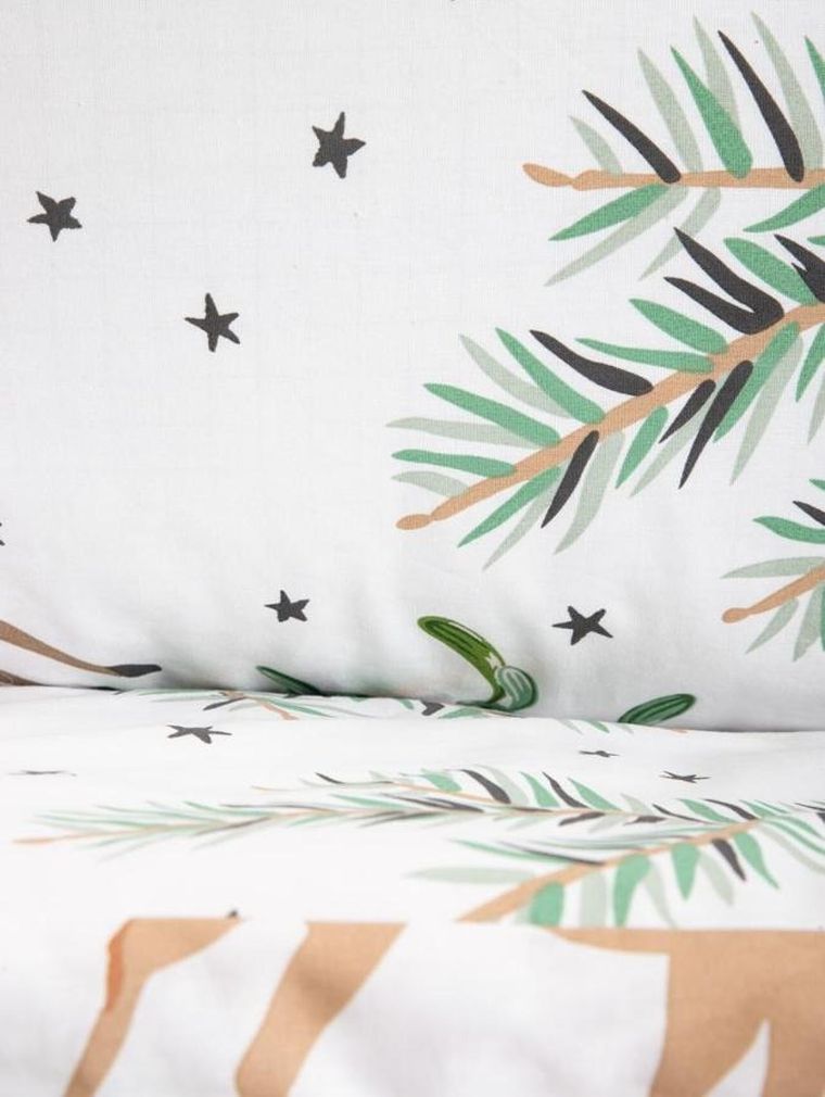 Homla, Landskab, pościel, z bawełny z motywem świątecznym, 160-200 cm