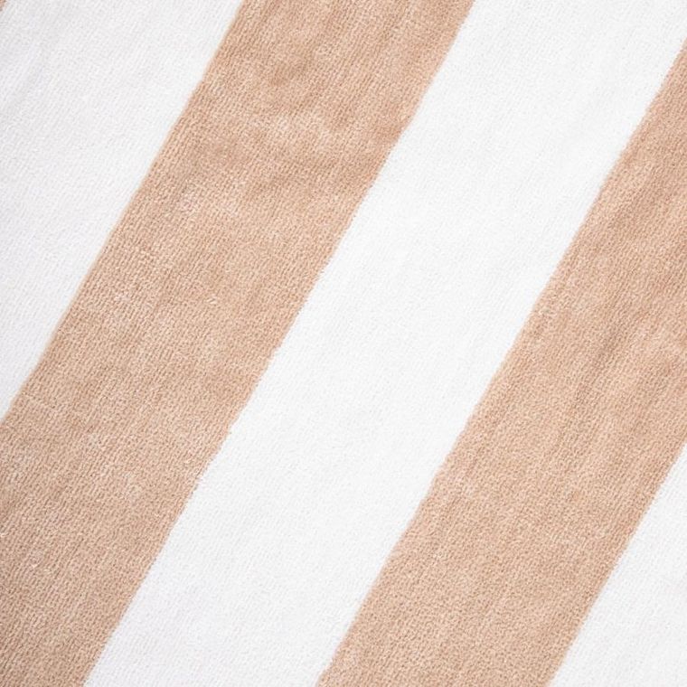 Homla, Lawena, ręcznik, w biało-beżowe pasy, 100-150 cm