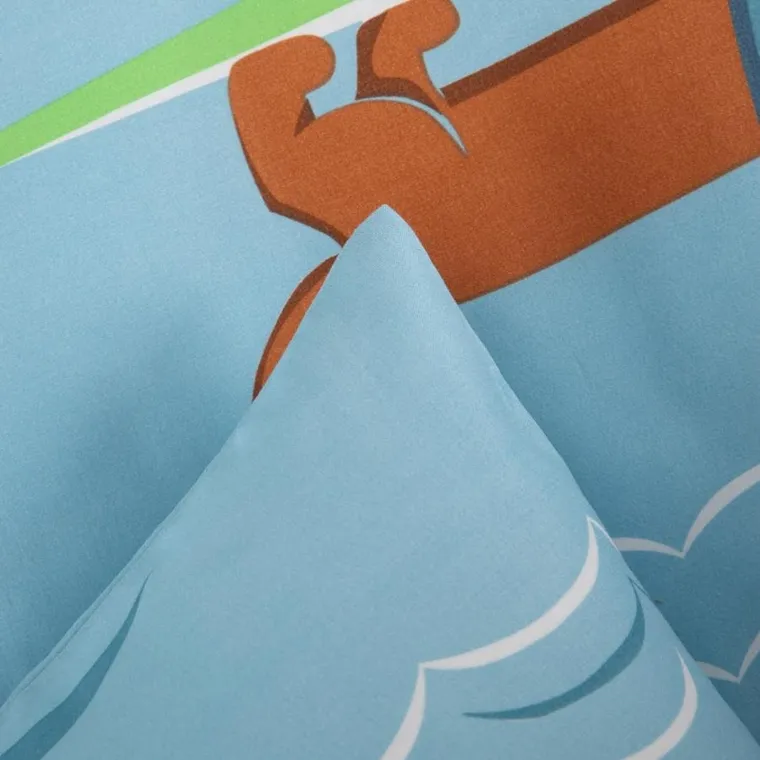 Homla, Longo, pościel z mikrofibry w jamniki, 160-200 cm, 731334