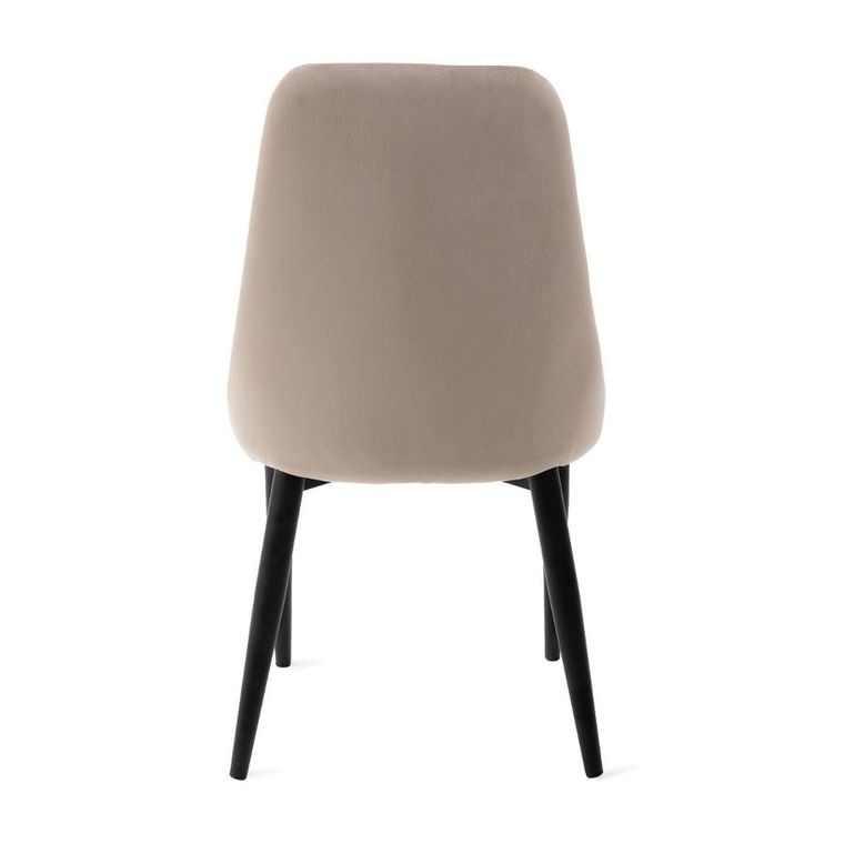 Homla, Louis Quilter, Krzesło welurowe beżowe, 44-59-88 cm, 848983