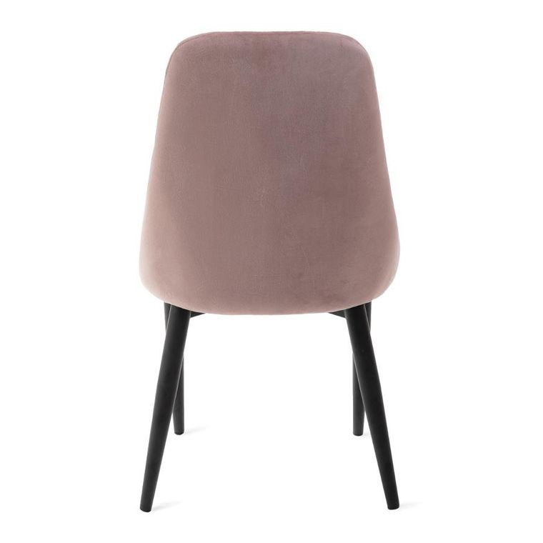 Homla, Louis Quilter, Krzesło welurowe różowe 44-59-88 cm