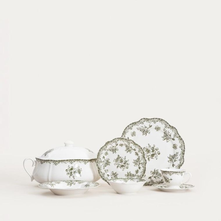 Homla, Lourry, miska, zielona, 14 cm