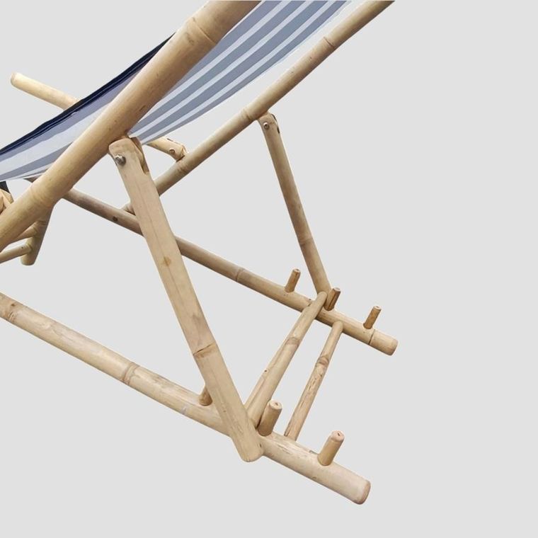 Homla, Mare, leżak, w biało niebieskie paski, 139-60-11 cm, 741845