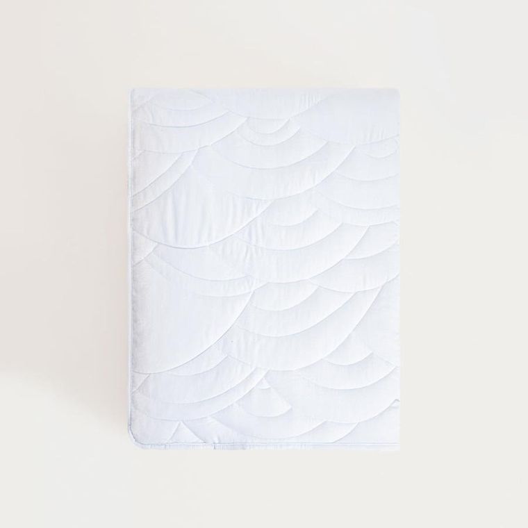 Homla, Marey, narzuta, błękitna z pikowaniem fala, 200-220 cm