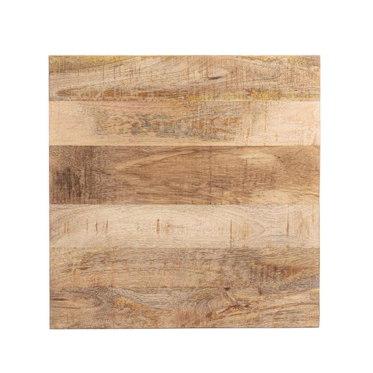 Homla, Maya, zestaw stolików kawowych, lite drewno mango + metal, 110-60-45 cm, 50-50-40 cm