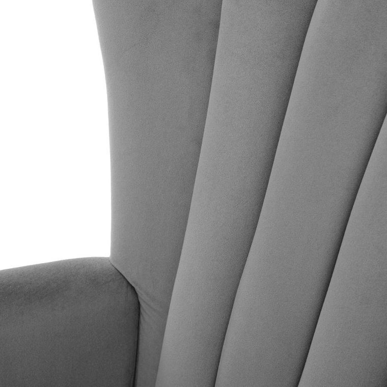 Homla, Mills, fotel, szary, 42-75-74 cm
