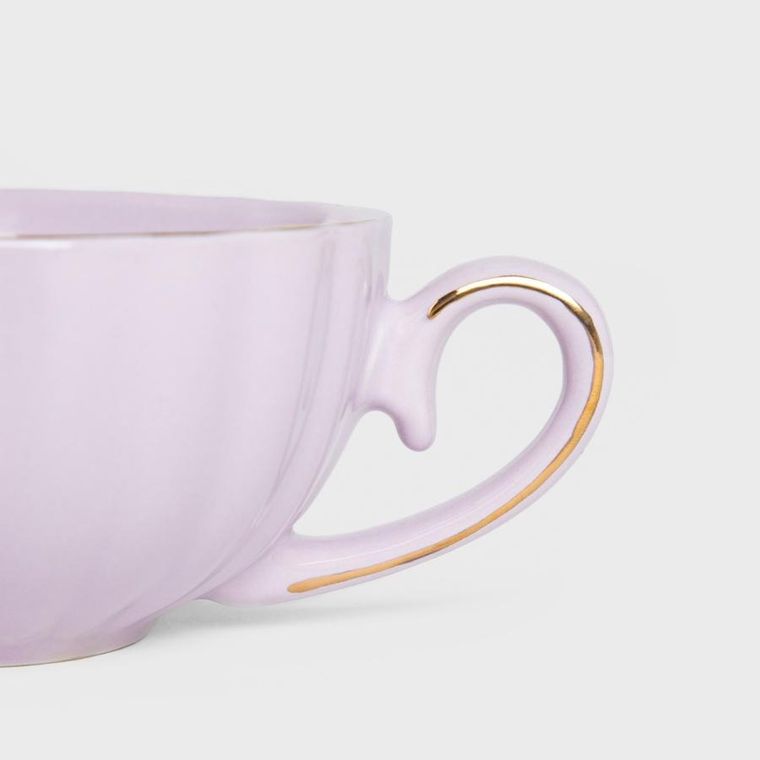Homla, Mina, filiżanka, ze spodkiem mała fioletowa, 0,2 l