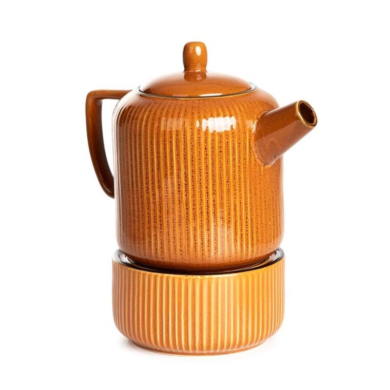 Homla, Mirande, dzbanek, z podgrzewaczem bursztynowy, 0,95 l