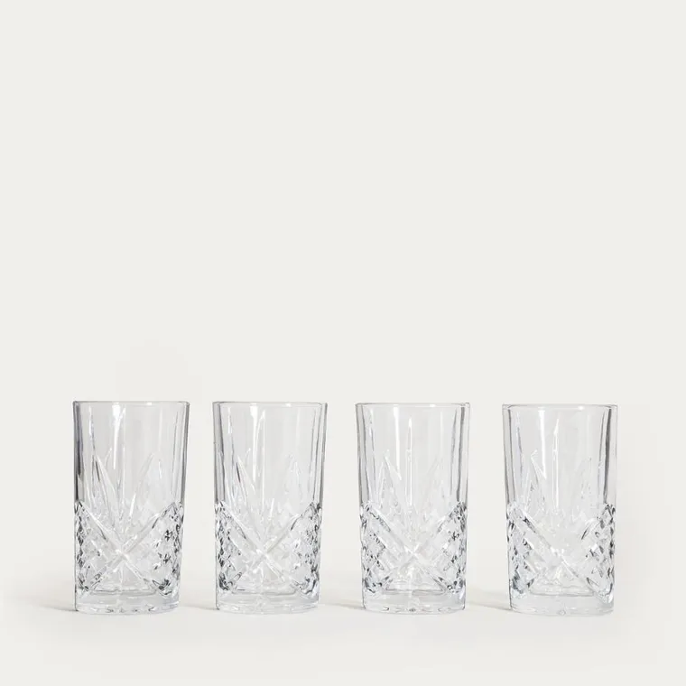 Homla, Mirra, zestaw szklanek, wysokich, 4 szt., 0,35l, 4 szt.