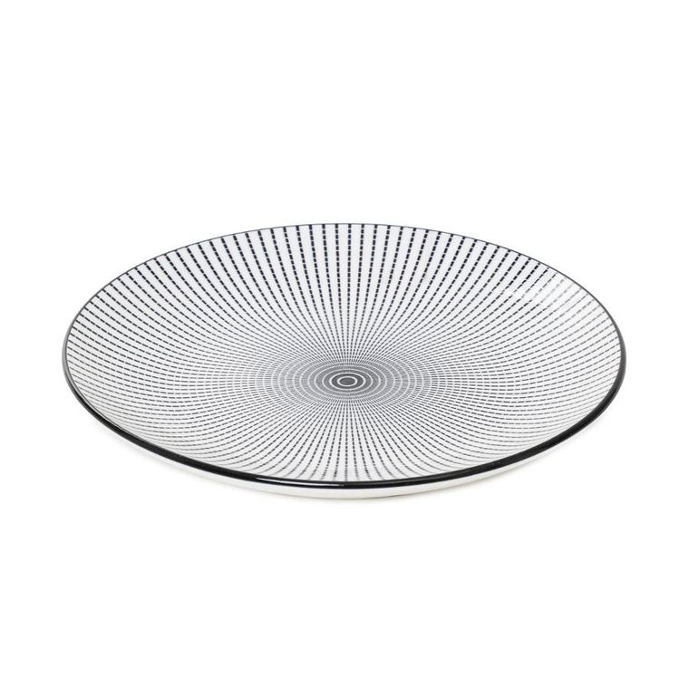 Homla, Navia, talerz deserowy, czarny, 19 cm