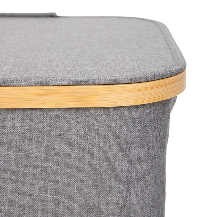 Homla, Nellie, kosz na bieliznę, szary, 40, 5-32-42 cm