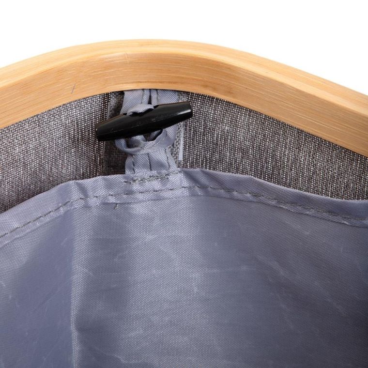 Homla, Nellie, kosz na bieliznę, szary, 45-30-55 cm