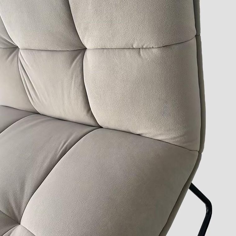 Homla, Nelox, fotel welurowy, szary, 63-69-73 cm