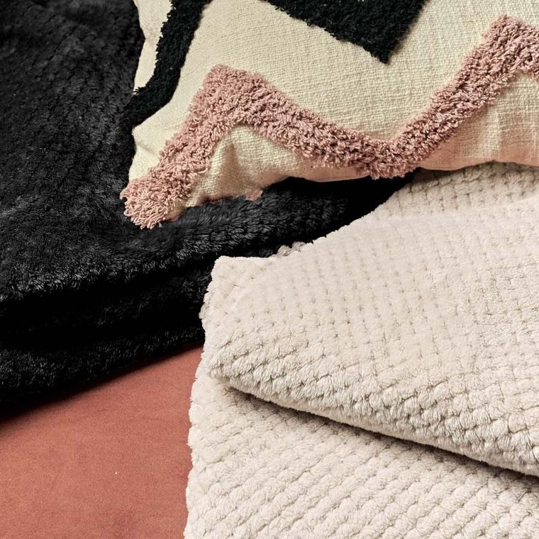 Homla, Noah, Koc ziarnka ryżu beżowy 150-200 cm